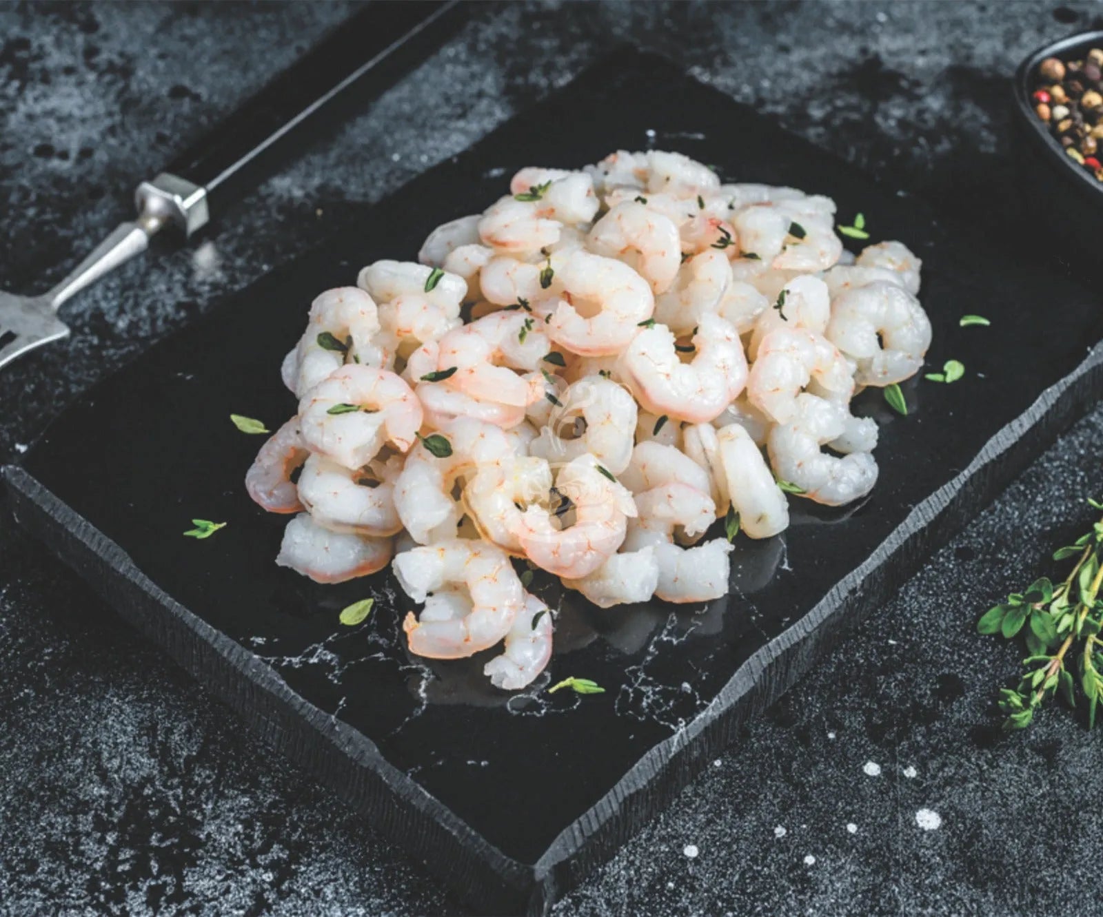 Small Prawns Cleaned Tail On